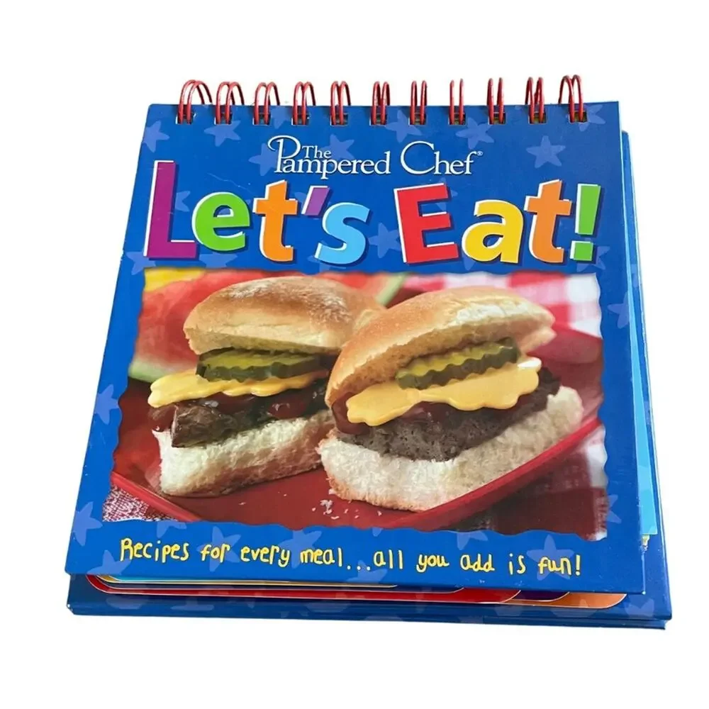 The Pampered Chef Let's Eat Cookbook Easy Fun for Kids Easel Very Good